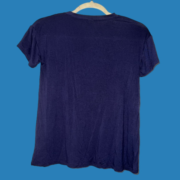 NORDSTROM’S girl’s navy T shirt with a timely message - Picture 2 of 4